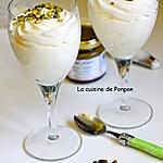 recette Mousse à la crème de pistache et blancs d'oeufs