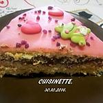 recette Gâteau au chocolat .pâte d'amande.sans cuisson.