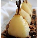 recette Tarte aux poires entières, chocolat et praliné