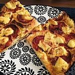 recette Pizza au chorizo et Saint-Marcelin