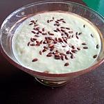 recette Soupe froide au concombre aux graines de lin