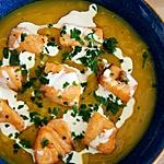 recette Velouté Courge Butternut au Saumon