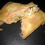recette brick chèvre saumon