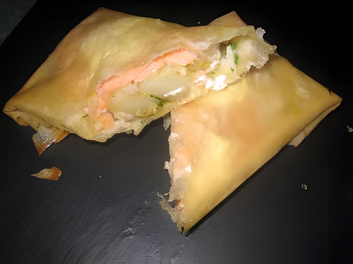 recette brick chvre saumon