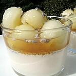 recette Panacotta à la lavande , miel et melon