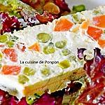 recette Terrine de petits pois, carottes et navets, sans farine, végétarien