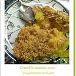 recette Crumble ananas frais, coco
