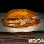 recette BURGER PATATE DOUCE AU SAUMON