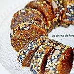 recette Tranches d'énergie aux dattes, figues, amandes, noix de cajou, vegan