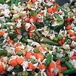 recette Poêlée riz légumes ultra rapide et très bon