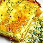 recette Quiche aux herbes fraîches sur croustillant de pommes de terre et carottes, végétarien