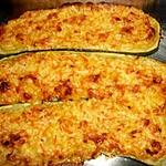 recette Courgettes farcies  jambon béchamel au lait d'amandes