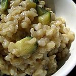 recette Risotto allégé au riz complet, courgettes, poivrons & parmesan