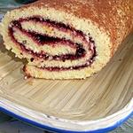 recette Gâteau roulé à la confiture de mûres