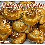 recette BRIOCHES SPIRALES