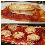 recette Tarte fine poivrons et chèvre ( recette express!..)