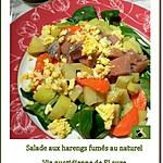 recette Salade aux harengs fumés au naturel