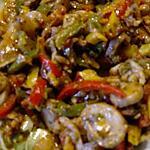 recette champignons émincés à l'espagnol (15mns)  très leger