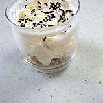 recette VERRINE COOKIE MOUSSE CHOCOLAT BLANC