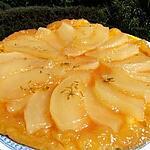 pate bris : recette Tatin de melon jaune à l'anis vert