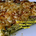 recette Quiche aux poireaux et lardons sans pâte
