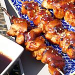 recette Brochettes de poulet yakitori