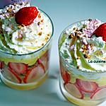 recette Verrine de fraises à la crème anisée et spéculoos