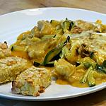 recette Gratin de Poisson aux Courgettes,  Béchamel au Curcuma - Paprika