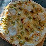 recette Pizza ravioles chévre et miel