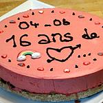 recette Bavarois Framboises sur Sablé aux Pistaches