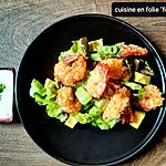 recette Salade de crevettes au panko inspirée de Cyrille lignac