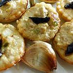 recette Mini quiches au thon lait de coco et ail noir