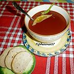recette Mon potage rouge brique aux fanes de betterave