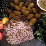 recette Roti de boeuf pommes de terre grenaille et cresson