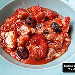 recette Agneau, tomate, aubergine ,feta au zaatar ( un plat zéro calories !..)