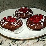 recette Mini-fondants chocolat-framboise