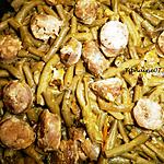 recette Haricots verts au saté et saucisse paysanne