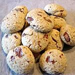 recette biscuits tout moelleux pistaches/chocolat/chataignes (sans beurre) (prépa 10mns)