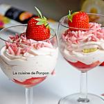 recette Mousse aux fraises et chocolat blanc, sans oeufs
