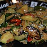 recette Poêlée de légumes du soleil au parmesan