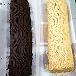 recette Bûche moka / choco noisette & chocolat noir / choco noisette