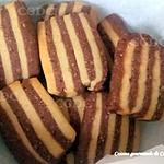 recette Biscuits marbrés au chocolat noisette et cannelle