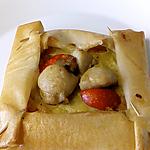 recette croustille de saint jacques sur lit de poireaux