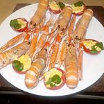 recette Langoustines royales tomates grappes mayonnaise au citron