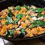 recette Salade tiède de butternut rotie au chèvre