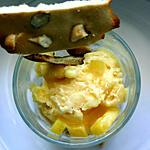 noix de St-Jacques : recette Parfait à la mangue et ses biscuits craquants aux noix de macadamia