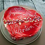 recette Cœur foret noire au mascarpone de saint valentin