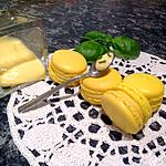 recette Macaron au citron jaune et basilic