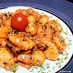 recette Gnocchis maison à la tomate et aux champignons
