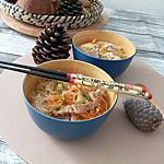recette Soupe de nouilles au chou chinois et au porc